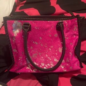 American Darling Pink and Silver Tote